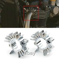 For BONNEVILLE BOBBER Silver 2017-2023 Exhaust Pipe Head Heat Sink Fixing Clips