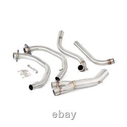 For Kawasaki KLE500 1991-2007 Motorcycle Exhaust Head Mid Link Pipe Slip-on