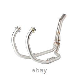 For Kawasaki KLE500 1991-2007 Motorcycle Exhaust Head Mid Link Pipe Slip-on