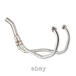 For Kawasaki KLE500 1991-2007 Motorcycle Exhaust Head Mid Link Pipe Slip-on