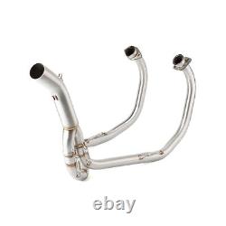 For Kawasaki KLE500 1991-2007 Motorcycle Exhaust Head Mid Link Pipe Slip-on