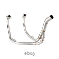 For Kawasaki KLE500 1991-2007 Motorcycle Exhaust Head Mid Link Pipe Slip-on