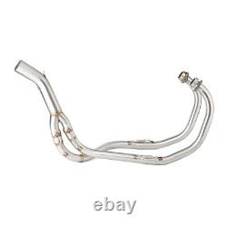 For Kawasaki KLE500 1991-2007 Motorcycle Exhaust Head Mid Link Pipe Slip-on