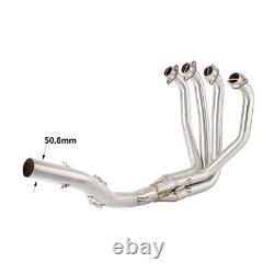 For Kawasaki ZX-7R 1996-2003 ZX7R Motorcycle Exhaust Head Mid Link Pipe Slip-on