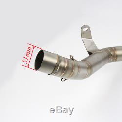 Front Exhaust Link Pipe Motorcycle Head Connect Tube Slip on for Kawasaki Z900
