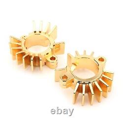 Gold Exhaust Pipe Head Heat Sink Fixing Clips For Triumph Bonneville T120