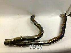 Harley 2 into 1 two into one exhaust header head pipe Rinehart D&D V&H