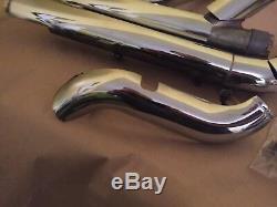 Harley Davidson 03 Ultra Classic FLHTCUI Head Pipes Exhaust Chrome Covers Shield