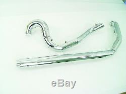 Harley Davidson Tru- Dual Exhaust Head Pipes For All FLHTC & Street Glide