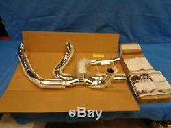 Harley Vance Hines Power Dual Exhaust Head Pipe Kit Chrome 2009 Touring Bagger