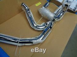 Harley Vance Hines Power Dual Exhaust Head Pipe Kit Chrome 2009 Touring Bagger