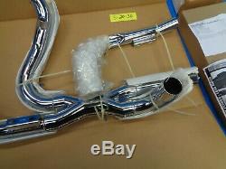 Harley Vance Hines Power Dual Exhaust Head Pipe Kit Chrome 2009 Touring Bagger