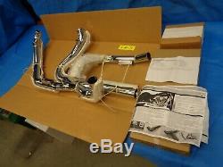 Harley Vance Hines Power Dual Exhaust Head Pipe Kit Chrome 2009 Touring Bagger