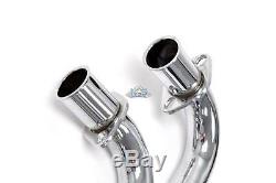 Honda CB350 Chrome 1.5 2-Into-2 Exhaust Header Head Pipes