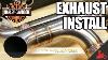 How To Harley Sportster Exhaust Install Kinetic Motorcycles