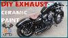 How To Vht Ceramic Spray Painting Exhaust Pipes Harley Sportster 48