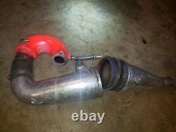 Kawasaki JS 550 440 SX aftermarket exhaust head pipe and chamber COFFMAN