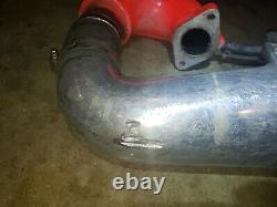 Kawasaki JS 550 440 SX aftermarket exhaust head pipe and chamber COFFMAN