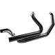 Khrome Werks Black 2-into-2 Crossover Headers Head Pipes Exhaust 09-16 Flh/t