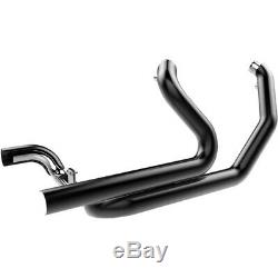 Khrome Werks Black 2-into-2 Crossover Headers Head Pipes Exhaust 09-16 FLH/T