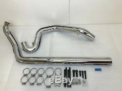 MGS True Duals Exhaust Head Pipes For Harley Touring Models 1995-2016