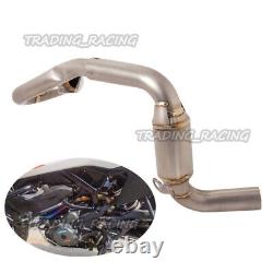 Modified Exhaust Head Front Mid Pipe For Duke 250 390 ADV Svartpilen Vitpilen401