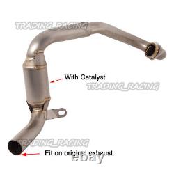 Modified Exhaust Head Front Mid Pipe For Duke 250 390 ADV Svartpilen Vitpilen401