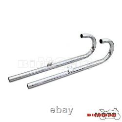 Motorcycle 32HP Rear Muffler Exhaust Pipes Flat Head For BMW M1 M72 R71 R12 MT12