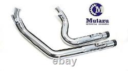 Mutazu Chrome Shortshots 2.5 Dual Exhaust Mufflers fit Harley Sportster 14-UP