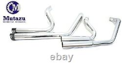 Mutazu Chrome Shortshots 2.5 Dual Exhaust Mufflers fit Harley Sportster 14-UP