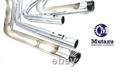 Mutazu Chrome Shortshots 2.5 Dual Exhaust Mufflers fit Harley Sportster 14-UP