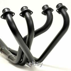 NEW Mac Suzuki GS700 GS750 Black 2.5 4-Into-2-to-1 Exhaust Header Head Pipes