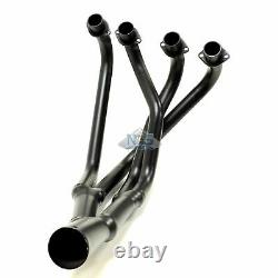 NEW Mac Suzuki GS700 GS750 Black 2.5 4-Into-2-to-1 Exhaust Header Head Pipes