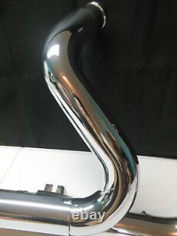 Oem Harley'10-16 Touring Headers Head-pipes & Chrome Heat Shields Stock Exhaust