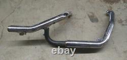 Oem Harley Dyna Fxd Exhaust Heather Head Pipe With Cross Over And Heat Shields