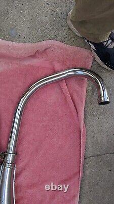 Pair of Honda cb360 exhaust mufflers head pipes original hm387 sankei 2007