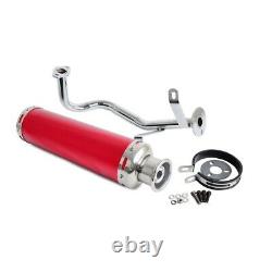 Performance Exhaust Muffler System Head Pipe For GY6 QMB139 50cc Chinese Scooter