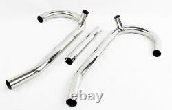Polished Stainless Steel Exhaust Manifold Header Head Pipes for BMW R100 R90 R80