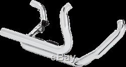 Python Chrome True Dual Motorcycle Exhaust Head Pipes 09-16 Harley Touring FLHX