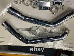RoadKrome Exhaust Head pipes muffler bracket Shields Kawasaki VN1500 2004 Custom