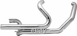 S&S Cycle Power Tune Duals Chrome Headers Head Pipes Exhaust 550-0003