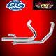 S&s Power Tune Cross Over Under Header Exhaust Head Pipes Harley 09-16 Touring