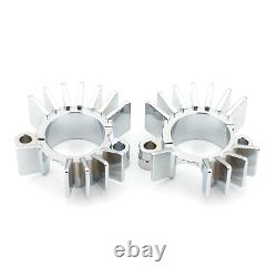 Silver Exhaust Pipe Head Heat Sink Fixing Clips For BONNEVILLE BOBBER 2017-2023
