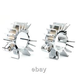 Silver Exhaust Pipe Head Heat Sink Fixing Clips For BONNEVILLE BOBBER 2017-2023