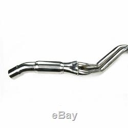 Stainless Exhaust Header Head Pipe For Yamaha YFM660 Raptor 660 2001-2005 Silver