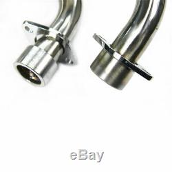 Stainless Exhaust Header Head Pipe For Yamaha YFM660 Raptor 660 2001-2005 Silver