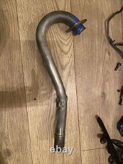 Suzuki DR 350 SE 1998 Exhaust Header Head Pipe Front (blue Tape Holding Gasket)