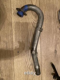 Suzuki DR 350 SE 1998 Exhaust Header Head Pipe Front (blue Tape Holding Gasket)