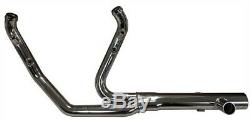 Tab Performance Chrome 2-into-2 Exhaust Head Pipes Harley Touring FLH/T 17-20