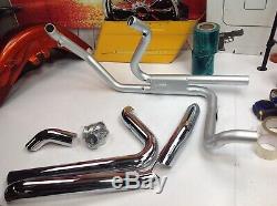 Tormentor Harley Touring RCX Street Sleeper Exhaust Header Aluminized Head Pipes